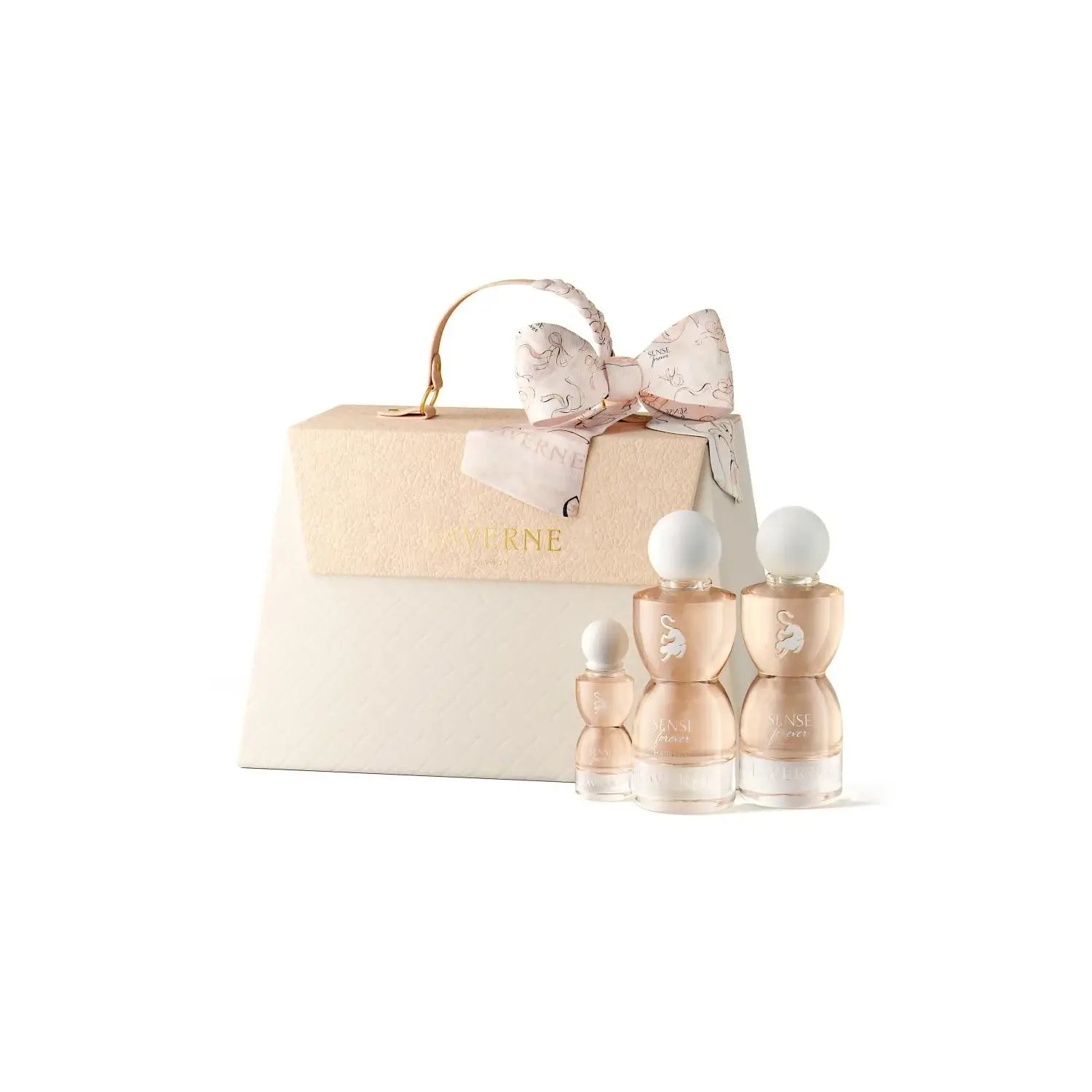 'Sense Forever' set in a white background with 'Laverne' branding