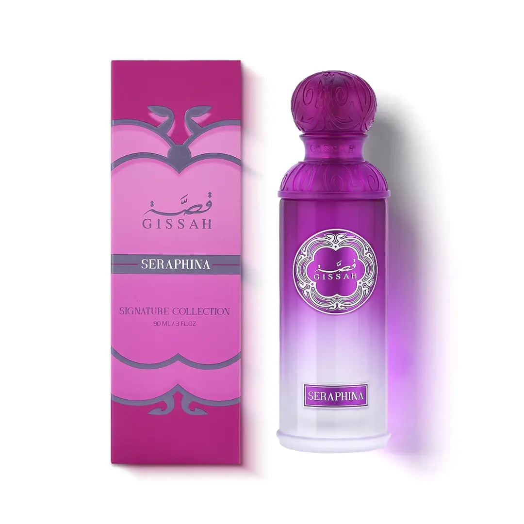 Gissah Seraphina perfume bottle and packaging on a white background