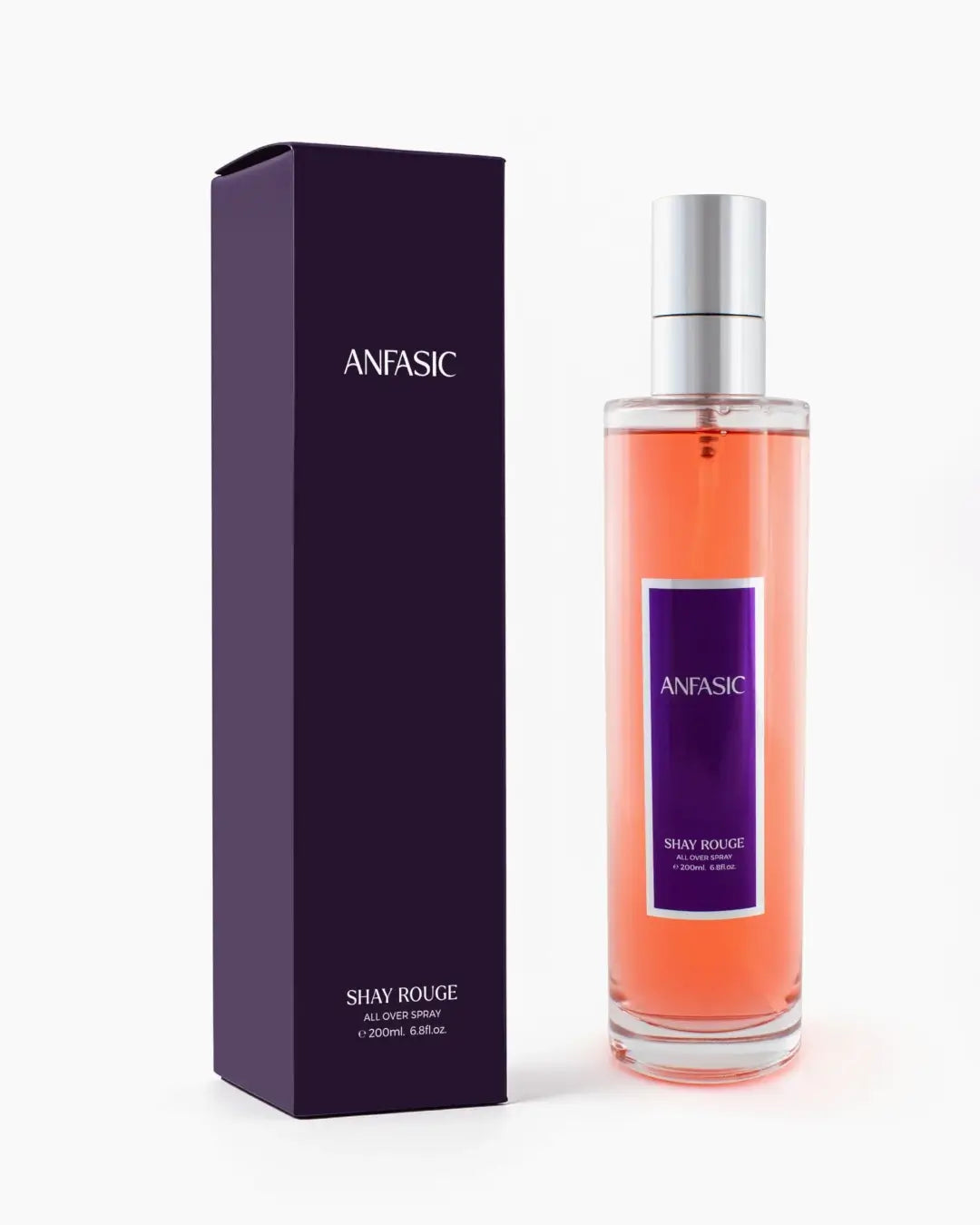 'Shay Rouge' OOTD bottle & packaging in a white background with 'Anfasic Dokhoon' branding