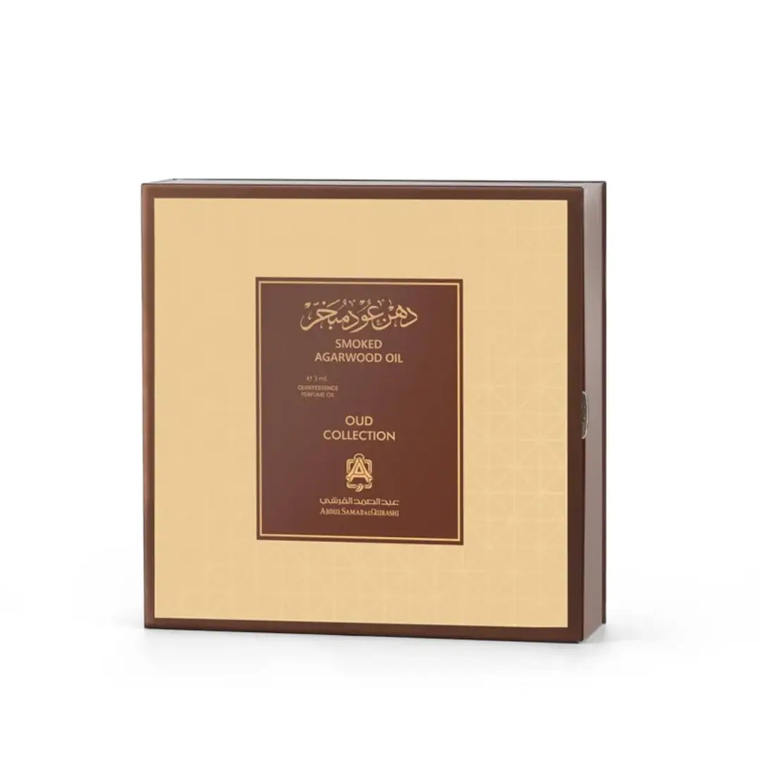 'Smoked Agarwood' set packaging on a white background with 'ASQ' branding