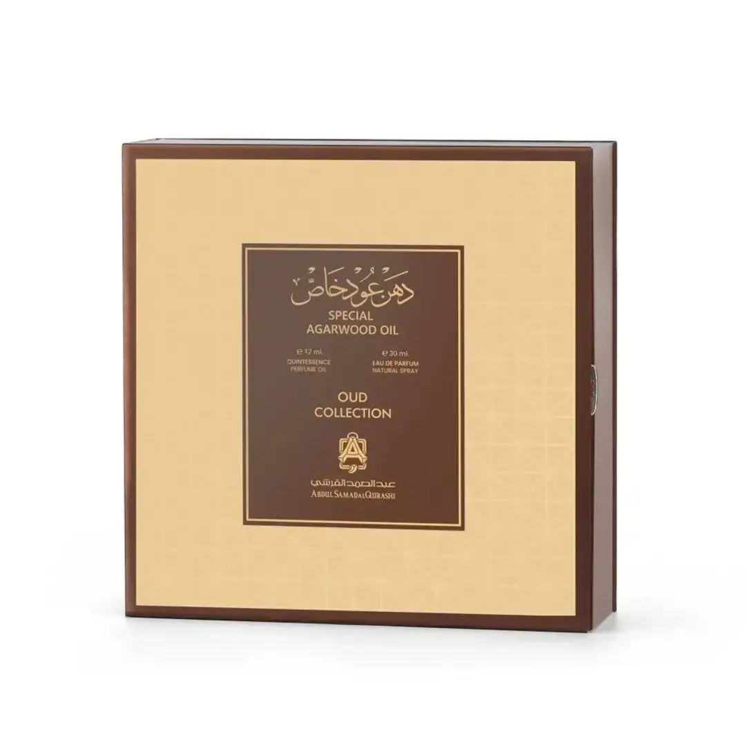 'Special Agarwood' set packaging on a white background with 'ASQ' branding