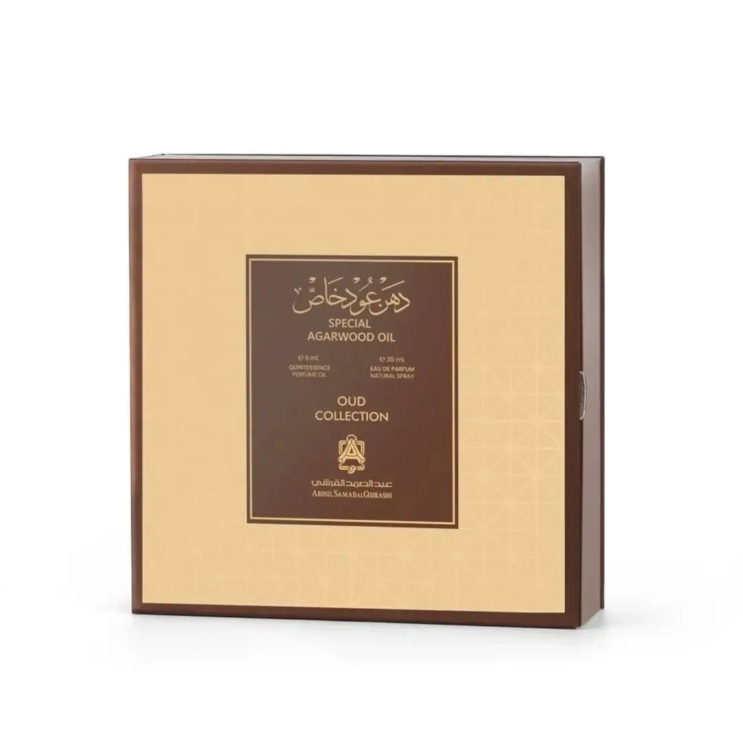 'Special Agarwood' set package in a white background with 'ASQ' branding