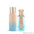 'Sunshine' set perfume & all over spray bottles on a white background with 'Ateej' branding featured by 'Arabiascents'