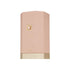 Sweet Paradise Pink cylindrical Perfume box  with gold accents on a white background branded French Avenue