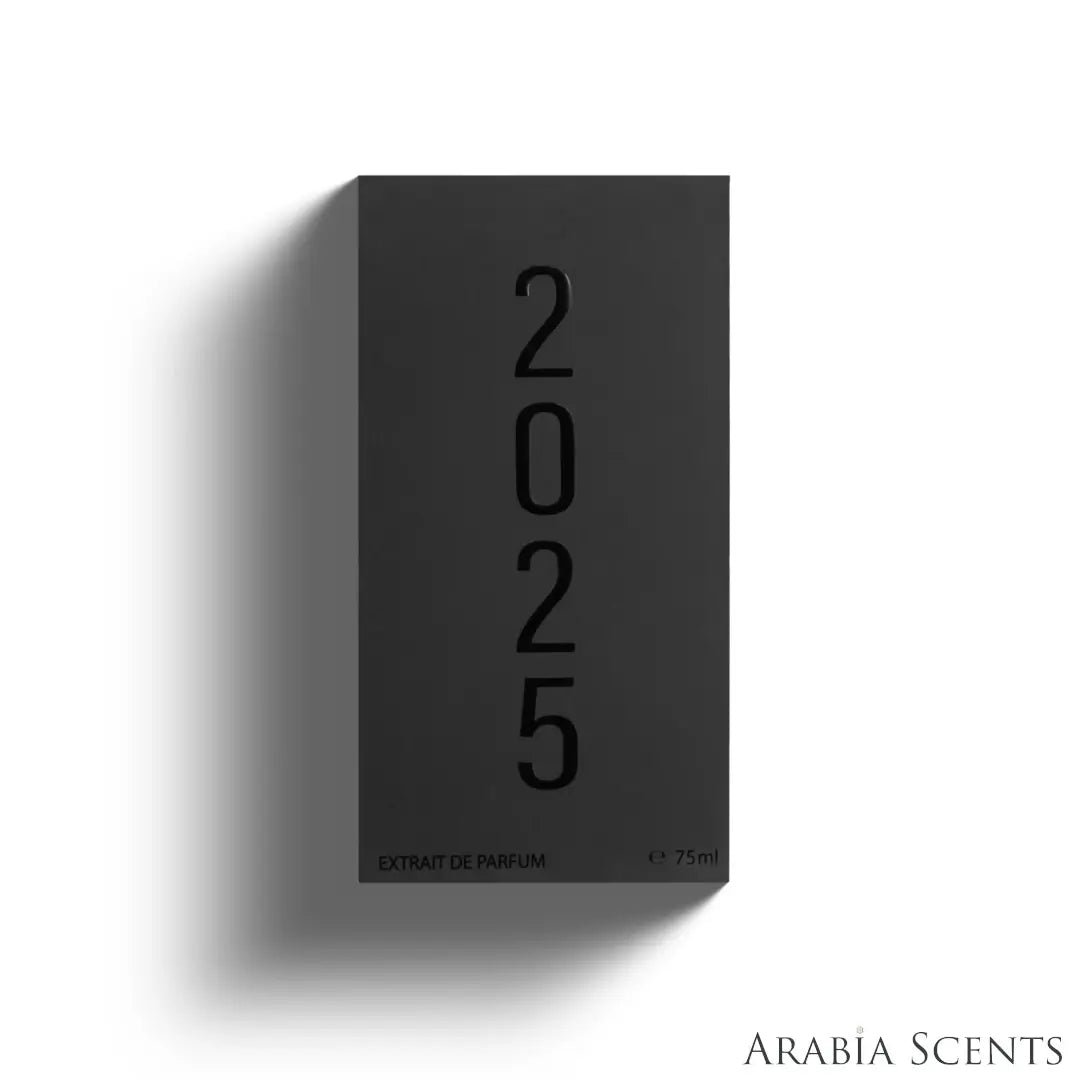 'The Alchemy Lab 2025' perfume packaging on a white background with 'Ahmed Al Maghribi' branding featured by 'Arabiascents'