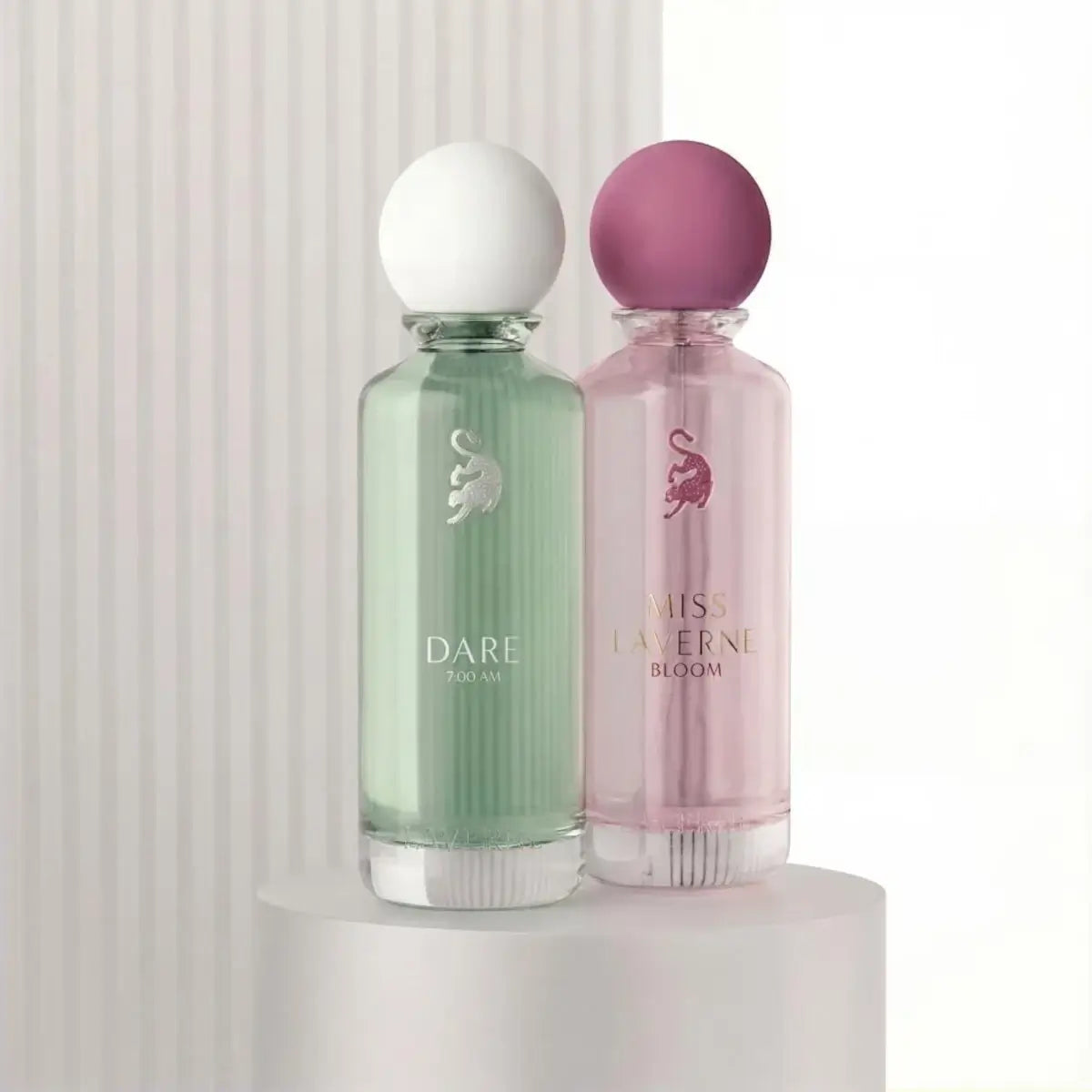 'The Feminine Duality' set in a white background with 'Laverne' branding