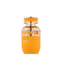 Tropical Kiss Orange perfume bottle with gold accents on a white background branded French Avenue