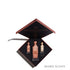 Elixir De Bronze luxury perfume box by IBRAQ on a white background featured by 'ArabiaScents'