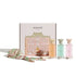 Assaf Victorian Collection perfume set with three bottles and a decorative box on a white background