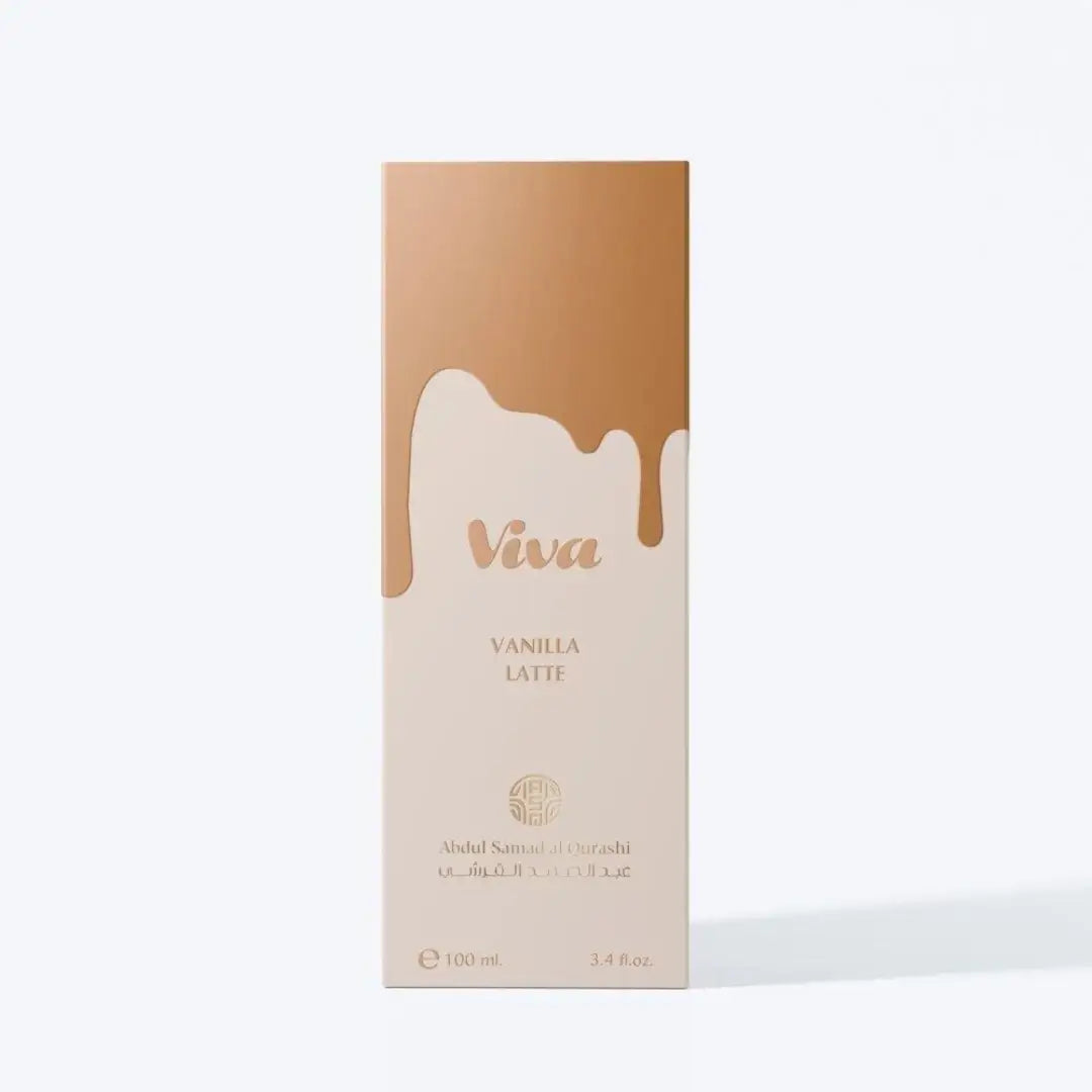'Viva Vanilla Latte' packaging in a white background with 'ASQ' branding