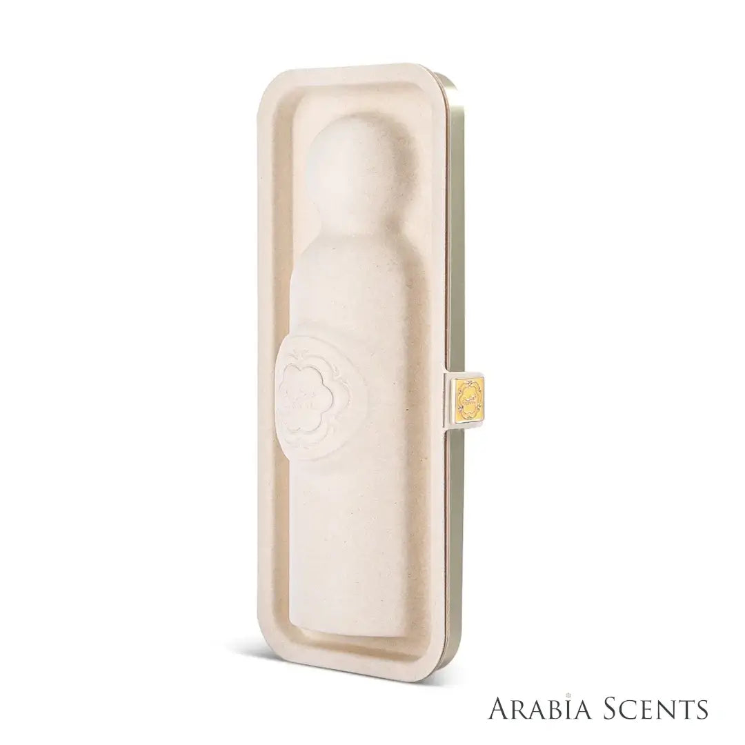 Volt Perfume internal packaging branded by Gissah on a white background featured by ArabiaScents