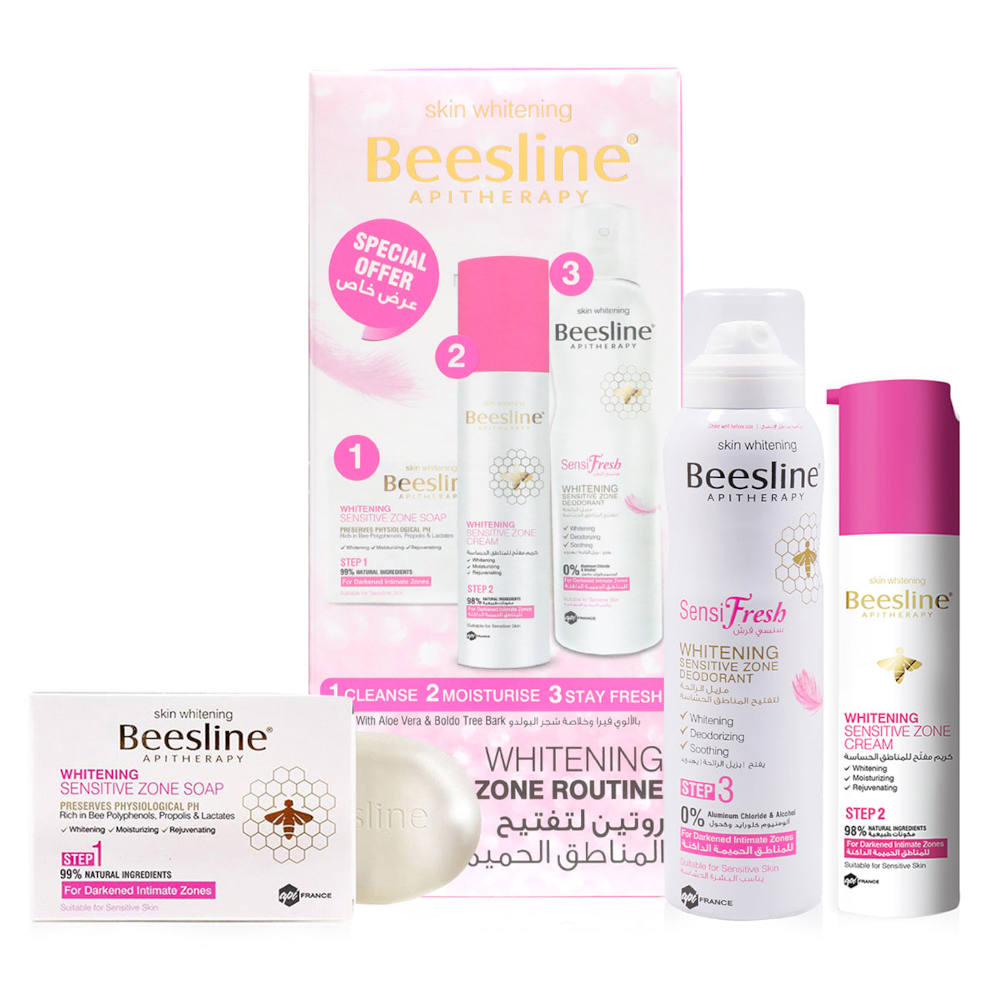 Whitening Intimate Zone Routine Set of 3 pieces by Beesline @ ArabiaScents
