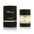 'Wood Black' Black and gold perfume bottle with cap on a white background by Al Majed Oud
