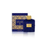 Navy blue and gold 'LELAS X' perfume bottle and packaging on a white background