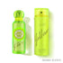 'Yelloneo Summer Edition' perfume bottle & all over spray on a white background with 'Gissah' branding featured by 'Arabiascents'